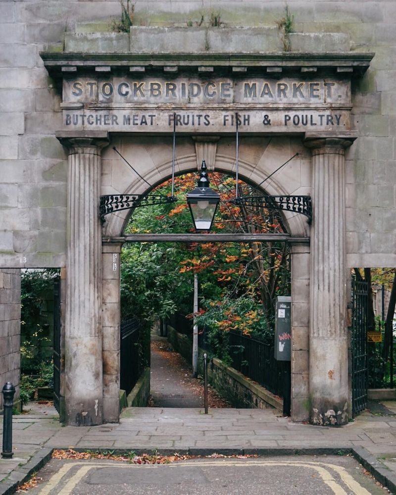 Stockbridge Market Archway Exploring Edinburgh